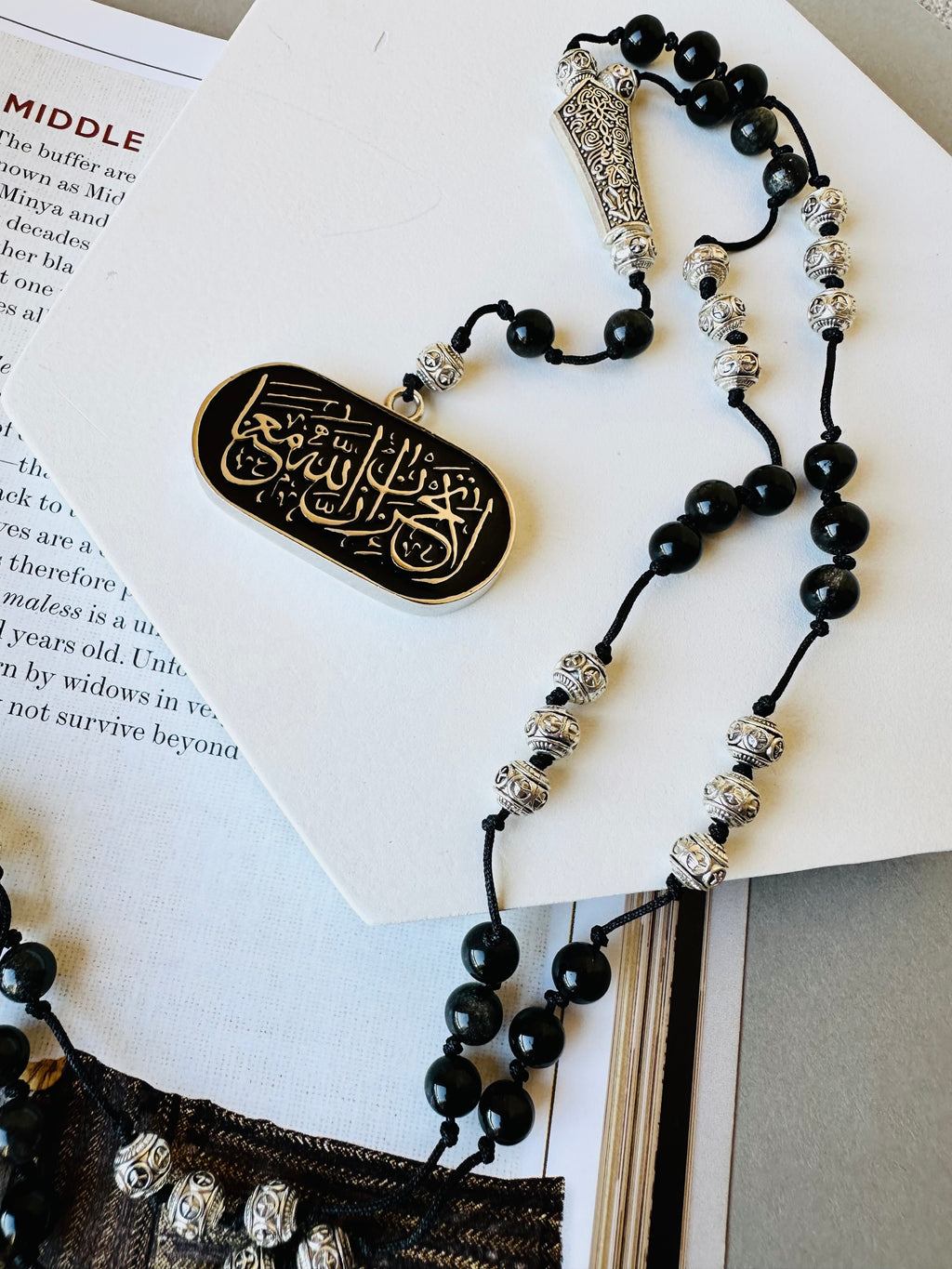 Black beads