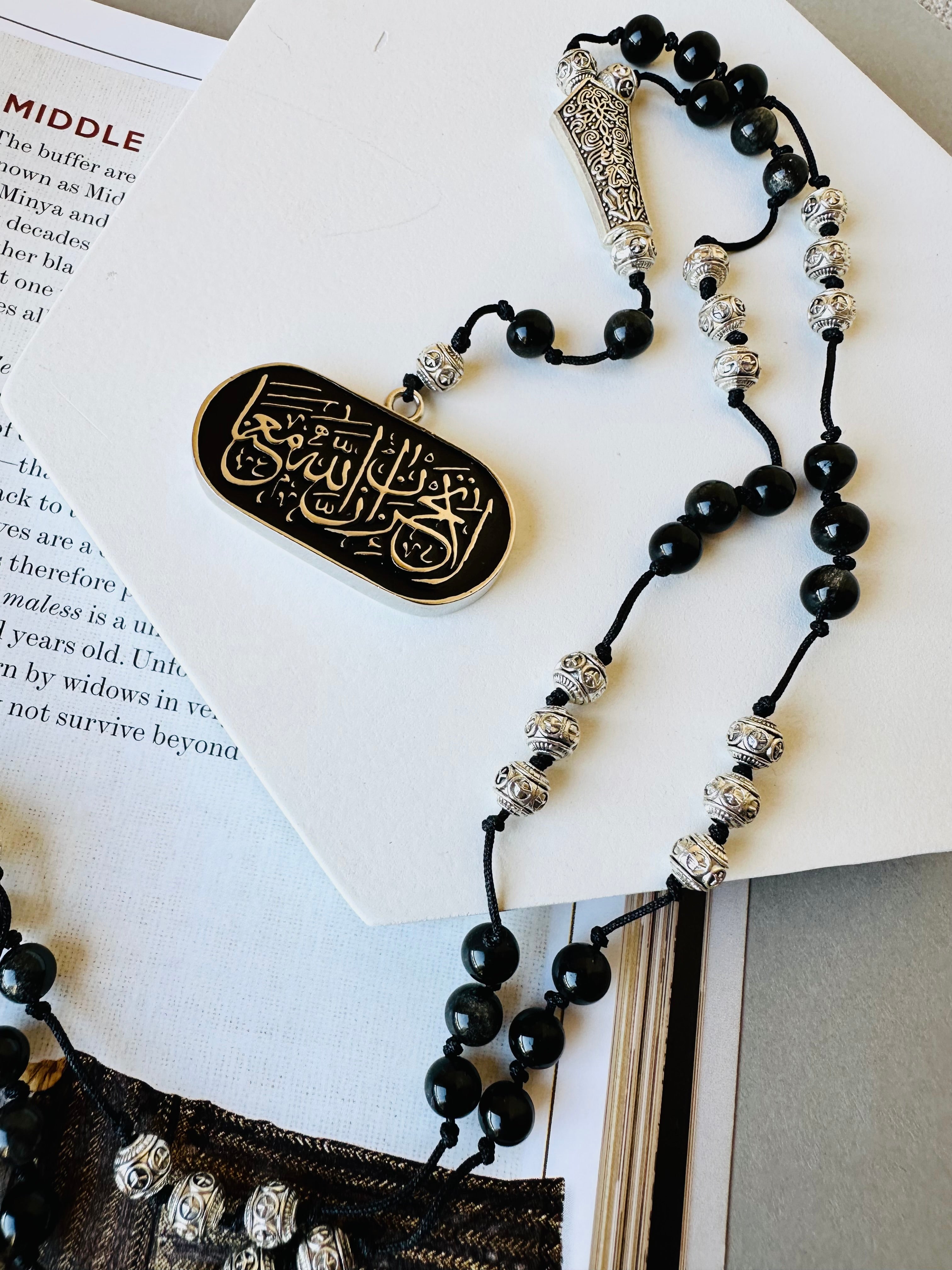 Black beads
