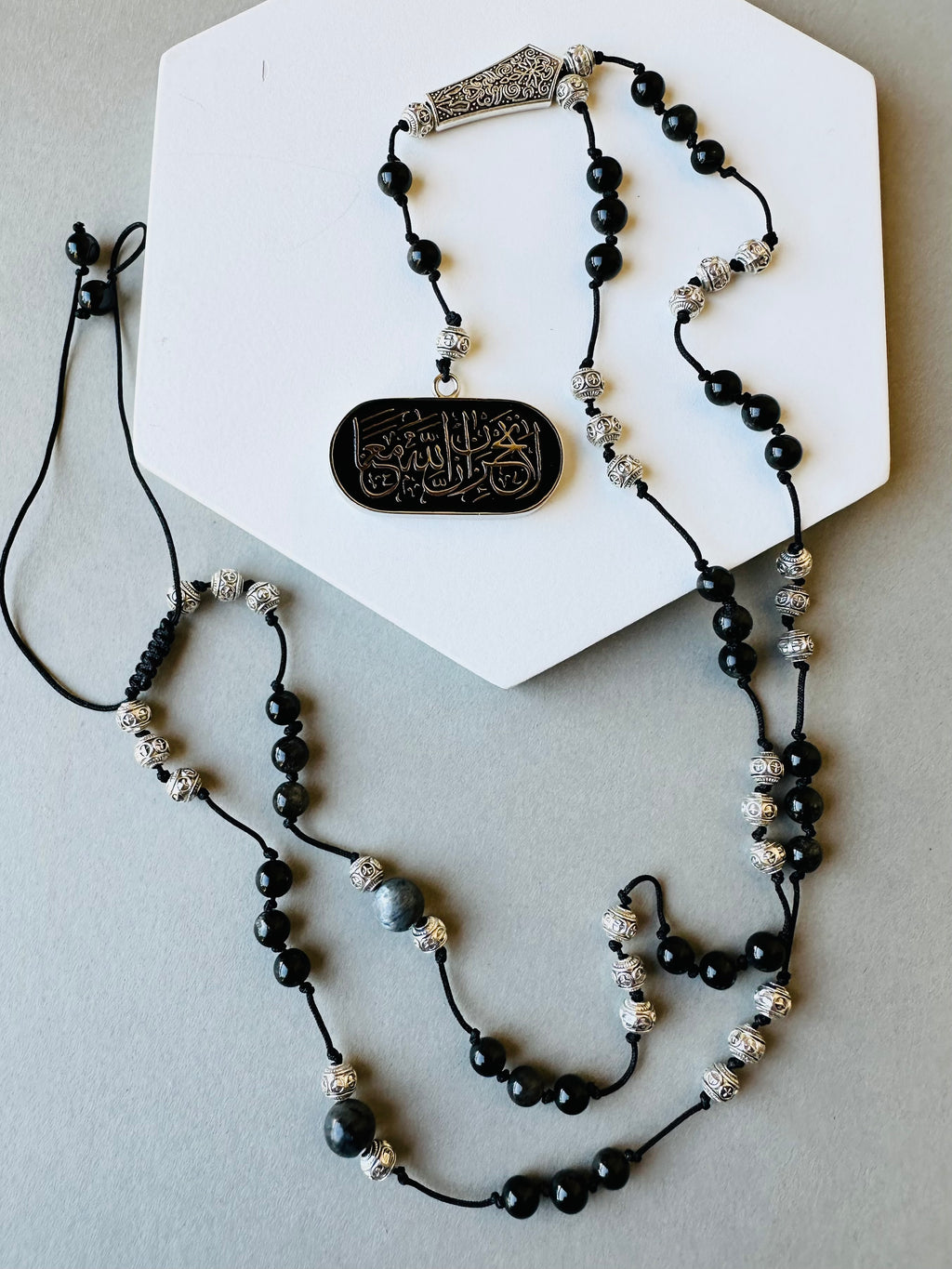 Black beads