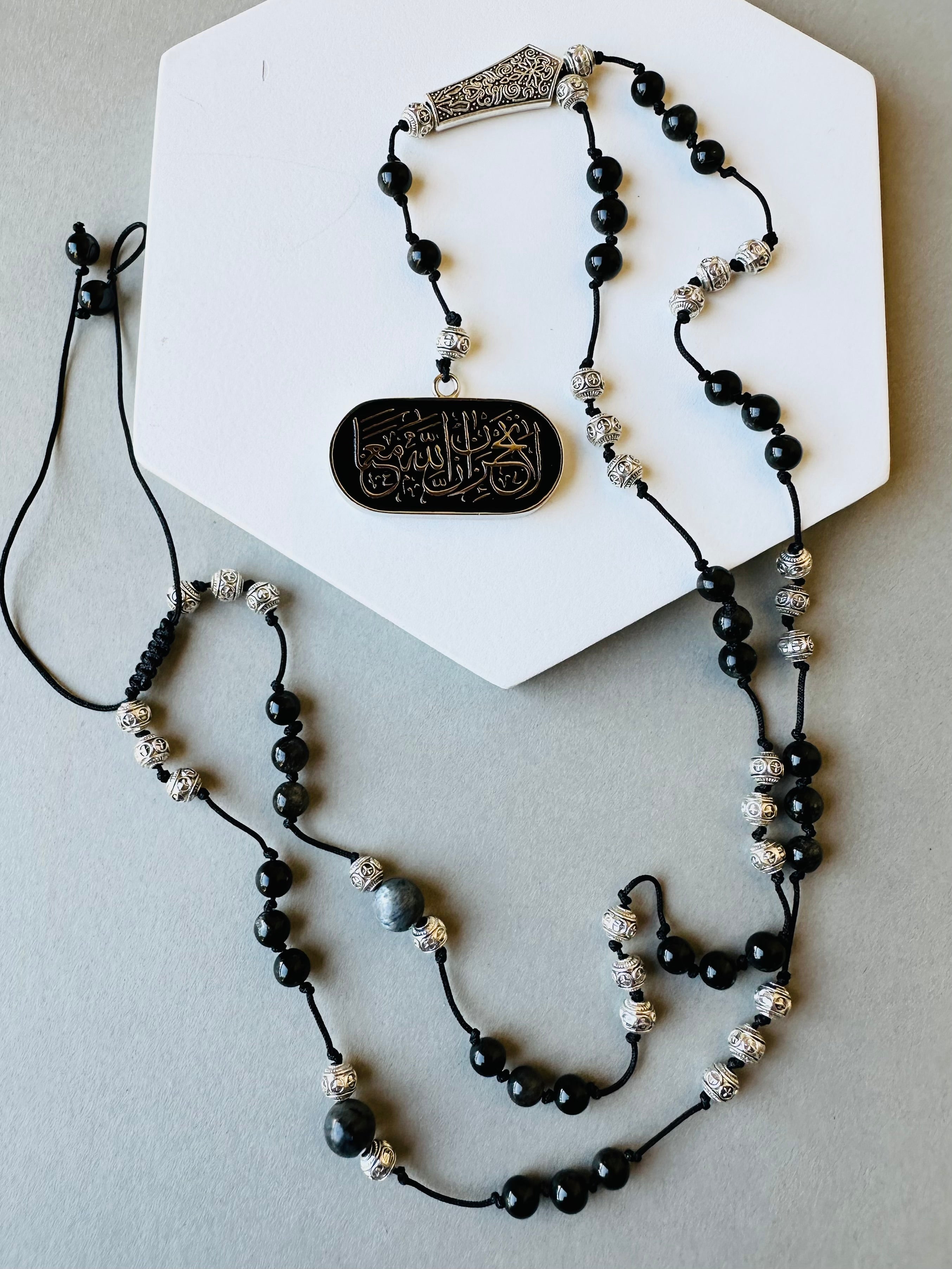 Black beads