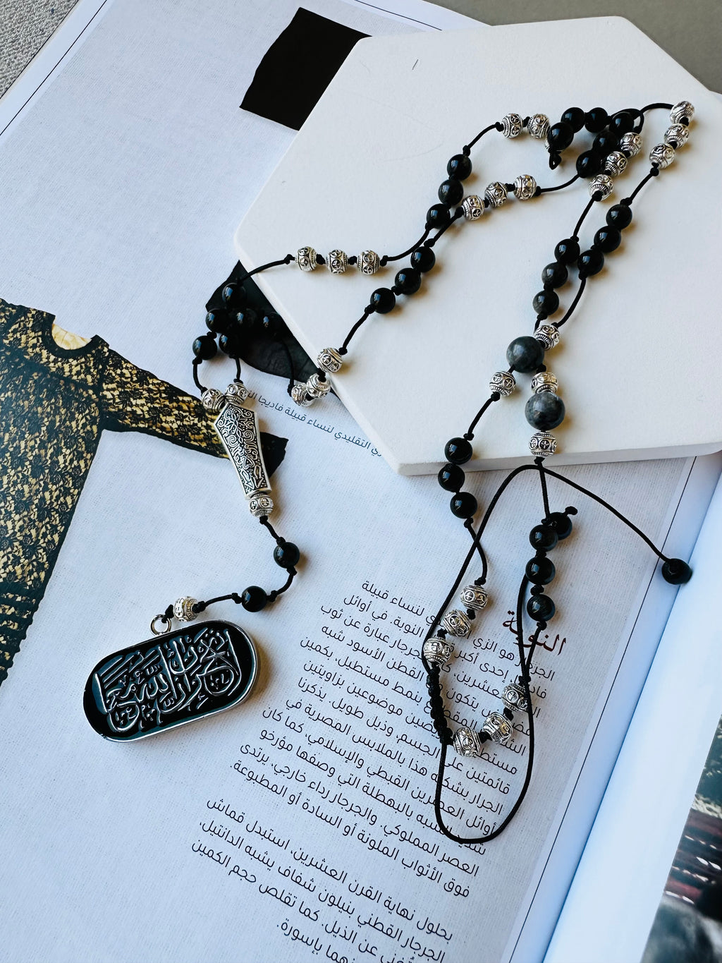 Black beads
