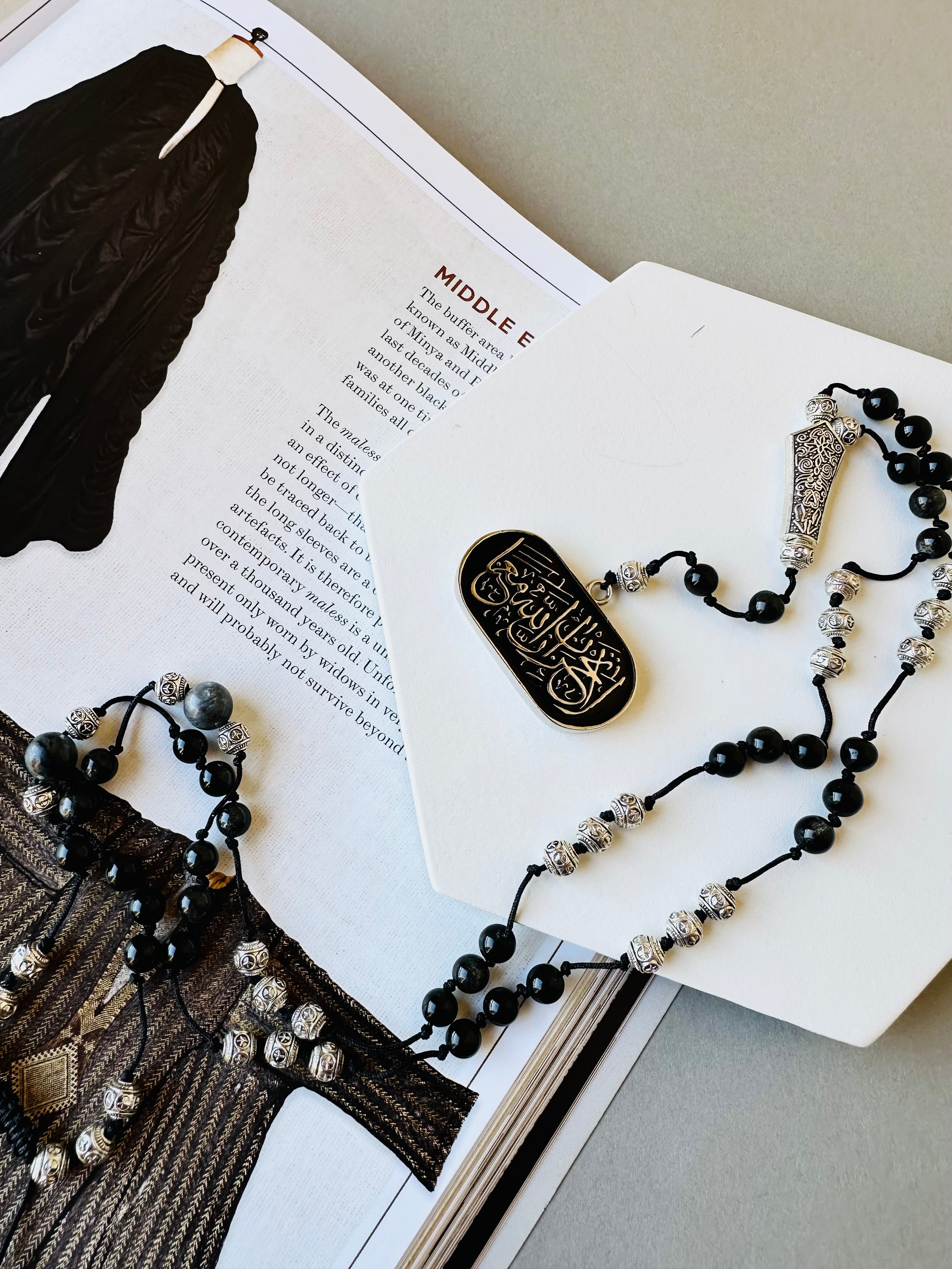 Black beads